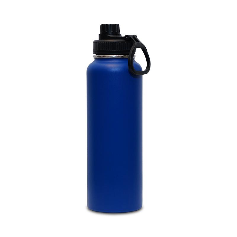 Blue colour Insulated Vacuum Sports Water Bottle With 24 Hours Of Cold And 12 Hours Of Heat